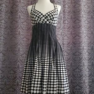 Calvin Klein Blk&White PlkaDot Sz4 Dress